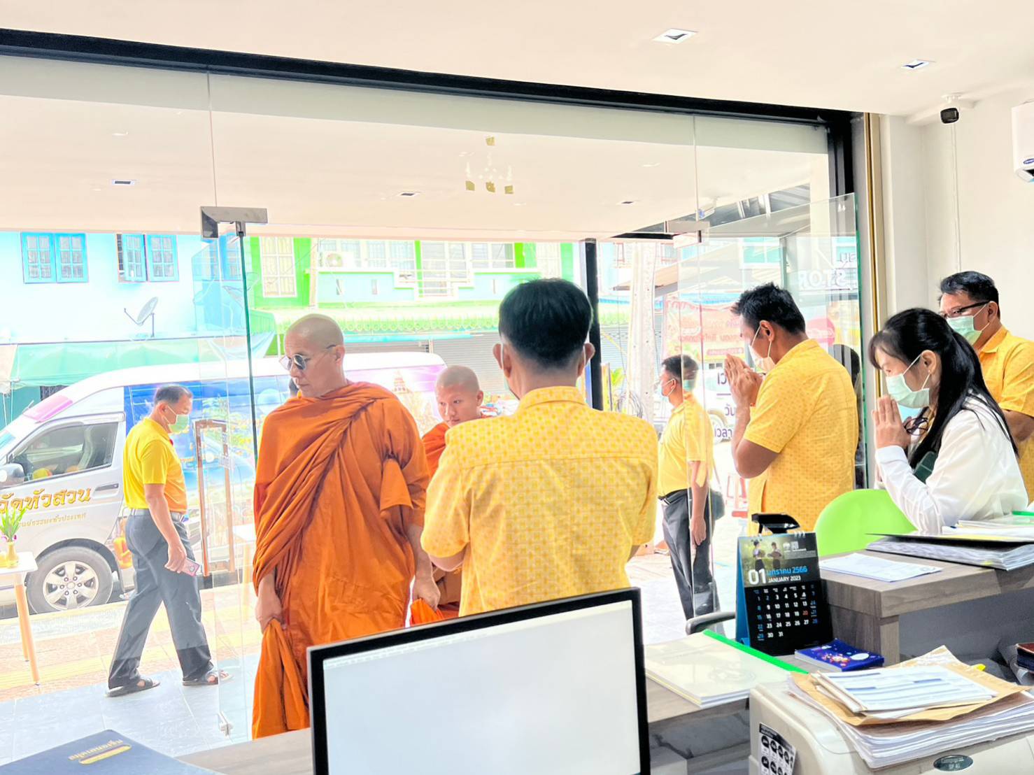 ทำบุญเลี้ยงพระ เนื่องในโอกาสวันขึ้นปีใหม่ 2566