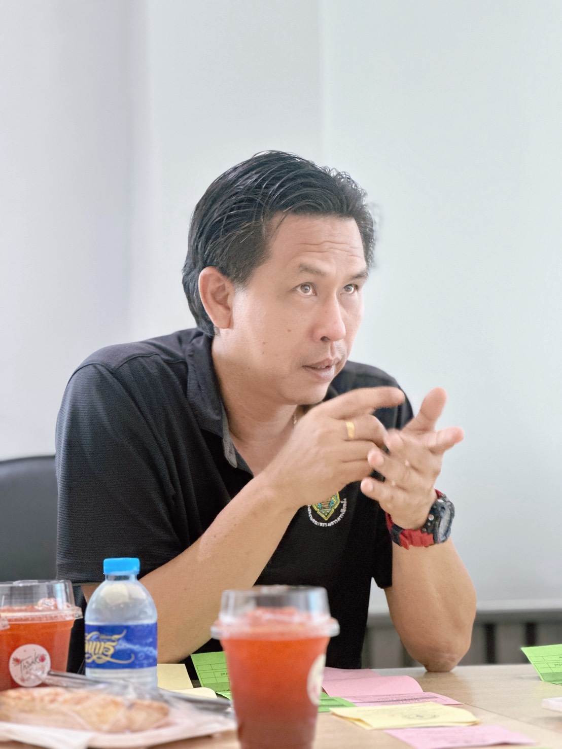 ต้อนรับเจ้าหน้าที่จากสำนักงานคณะกรรมการการเลือกตั้ง ประจำจังหวัดฉะเชิงเทรา